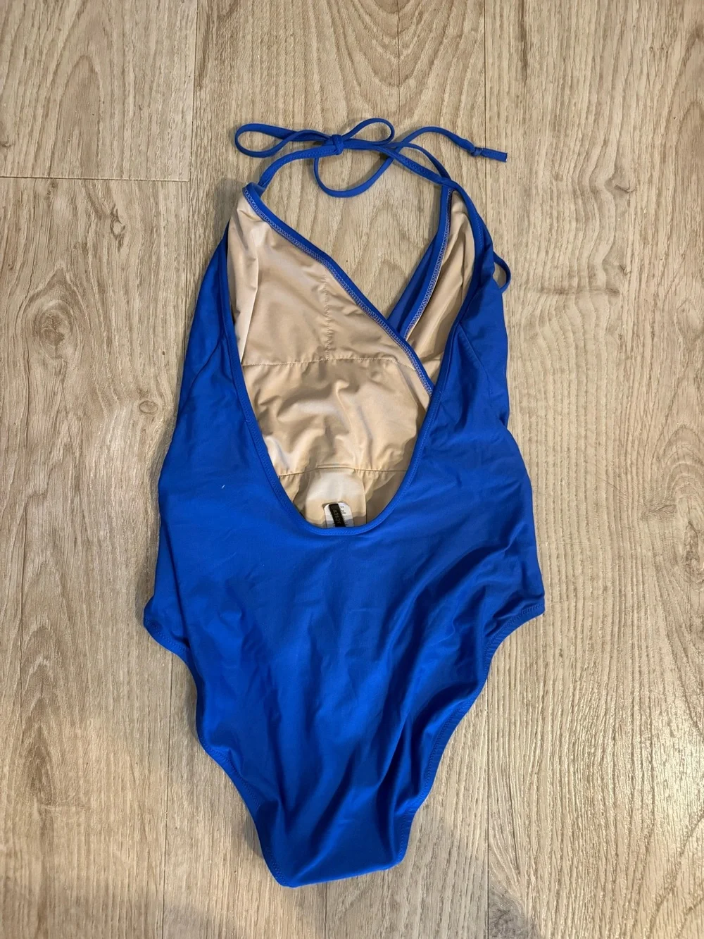 J crew Royal Blue One-Piece Swimsuit - Classic Halter Style